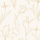 Beige Sketch Floral  62510-2
