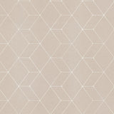 Geometric Beige Cube Wallpaper 10237-6