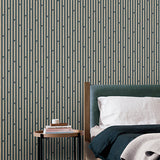 Black and Beige Colour Wallpaper in Nature Style - Series - 34522-3